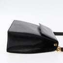 Salvatore Ferragamo Chain Shoulder Bag Leather Black Auth 95853-3