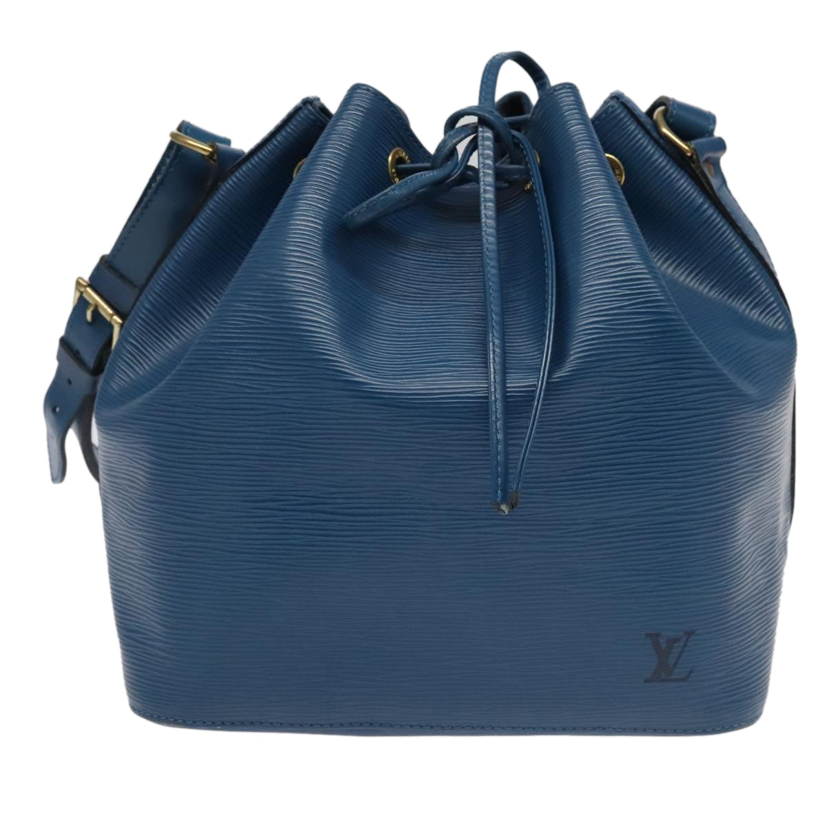 LOUIS VUITTON Epi Petit Noe Shoulder Bag Blue M44105 LV Auth 95867