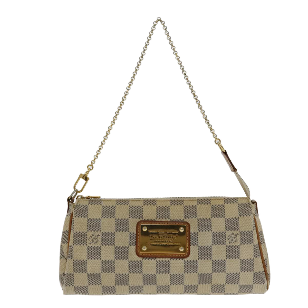 LOUIS VUITTON Damier Azur Eva Shoulder Bag 2way N55214 LV Auth 95885