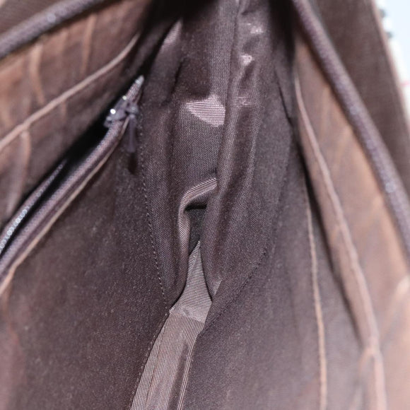 BURBERRY Nova Check Tote Bag Canvas Beige Auth 95891