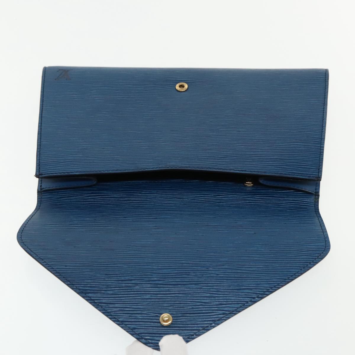 LOUIS VUITTON Epi Art Deco Clutch Bag Blue M52635 LV Auth 95896