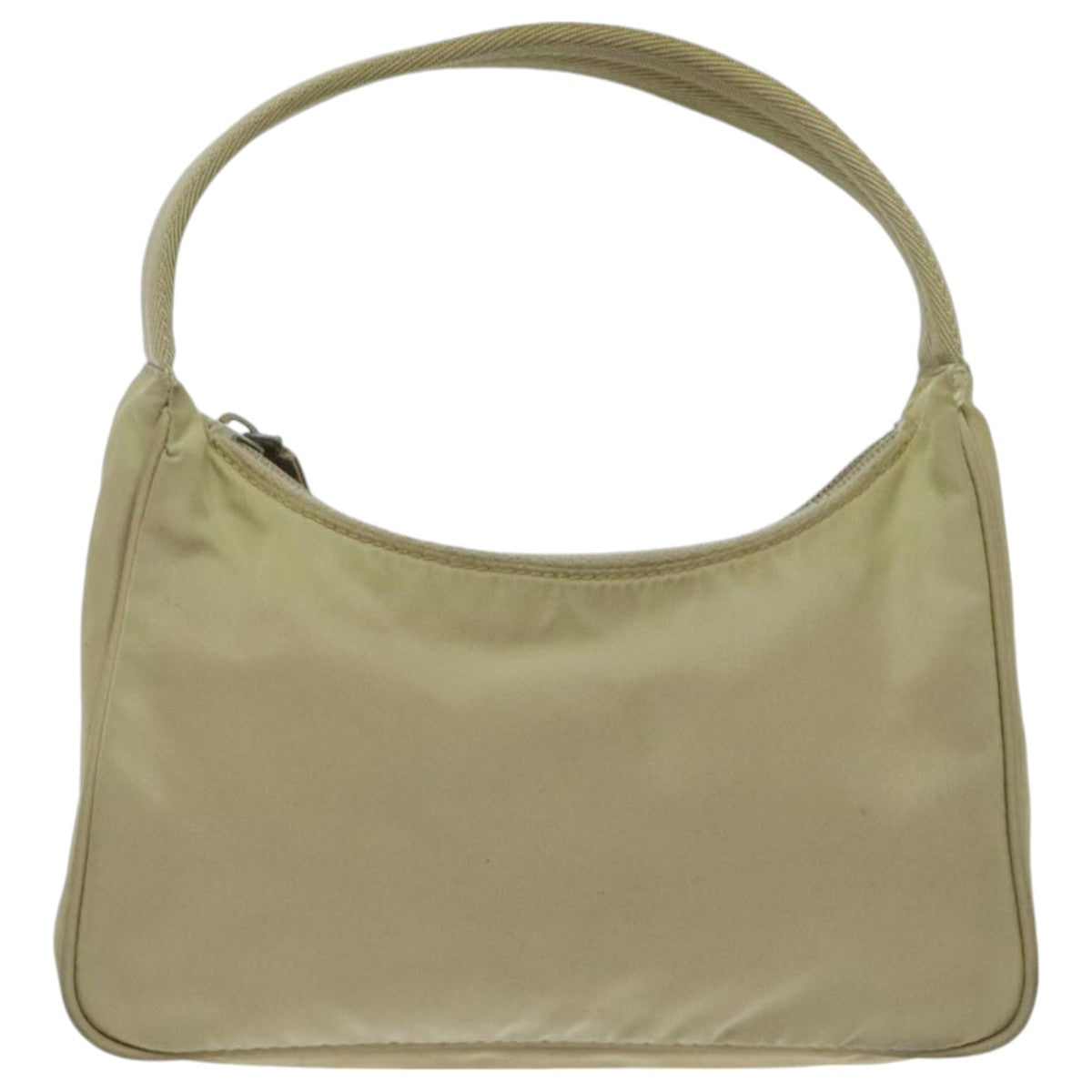 PRADA Hand Bag Nylon Beige Auth 95899 - 0