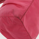 PRADA Hand Bag Nylon 2way Pink Silver Auth 95918-17