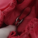 PRADA Hand Bag Nylon 2way Pink Silver Auth 95918-9