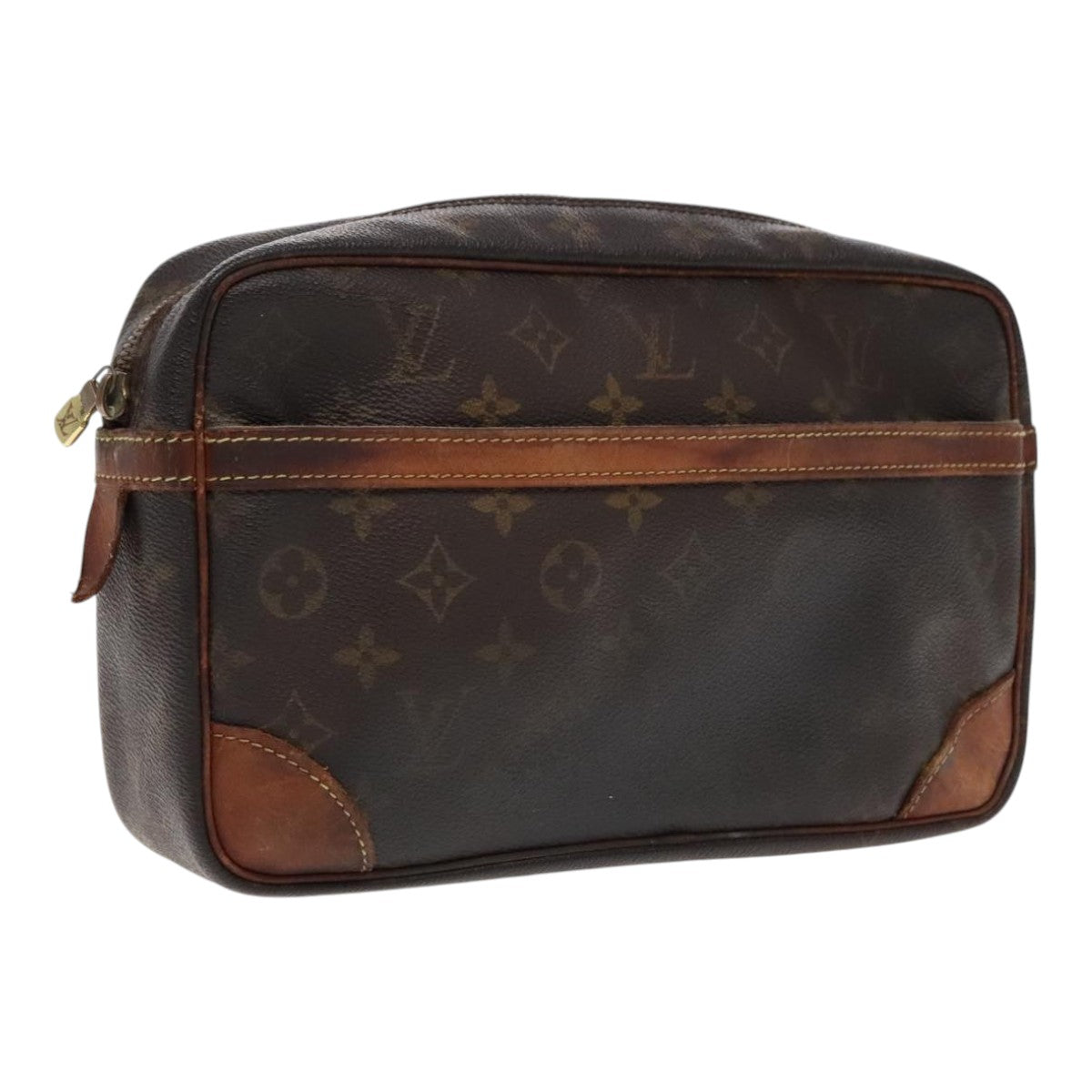 LOUIS VUITTON Monogram Compiegne 28 Clutch Bag M51845 LV Auth 95921