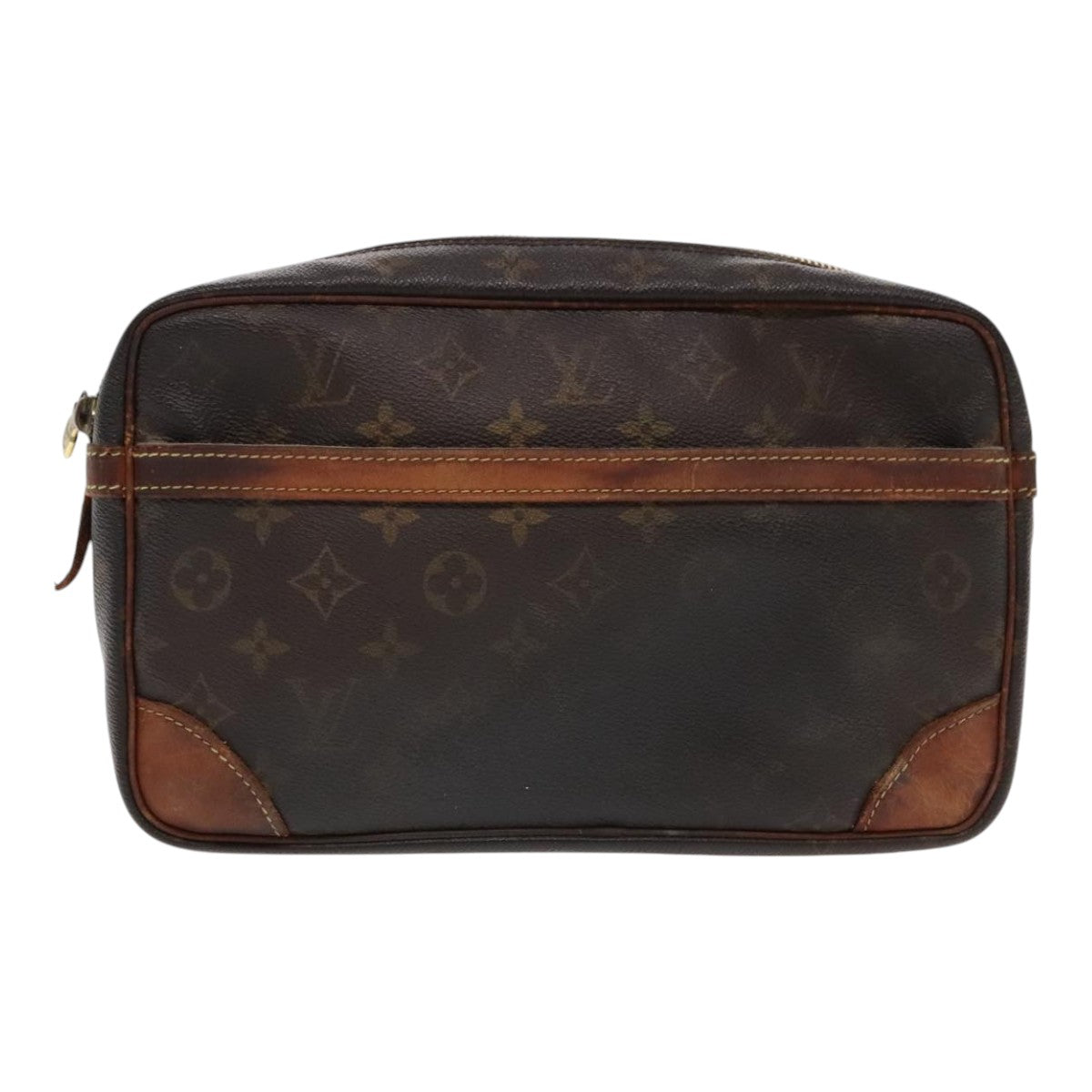 LOUIS VUITTON Monogram Compiegne 28 Clutch Bag M51845 LV Auth 95921