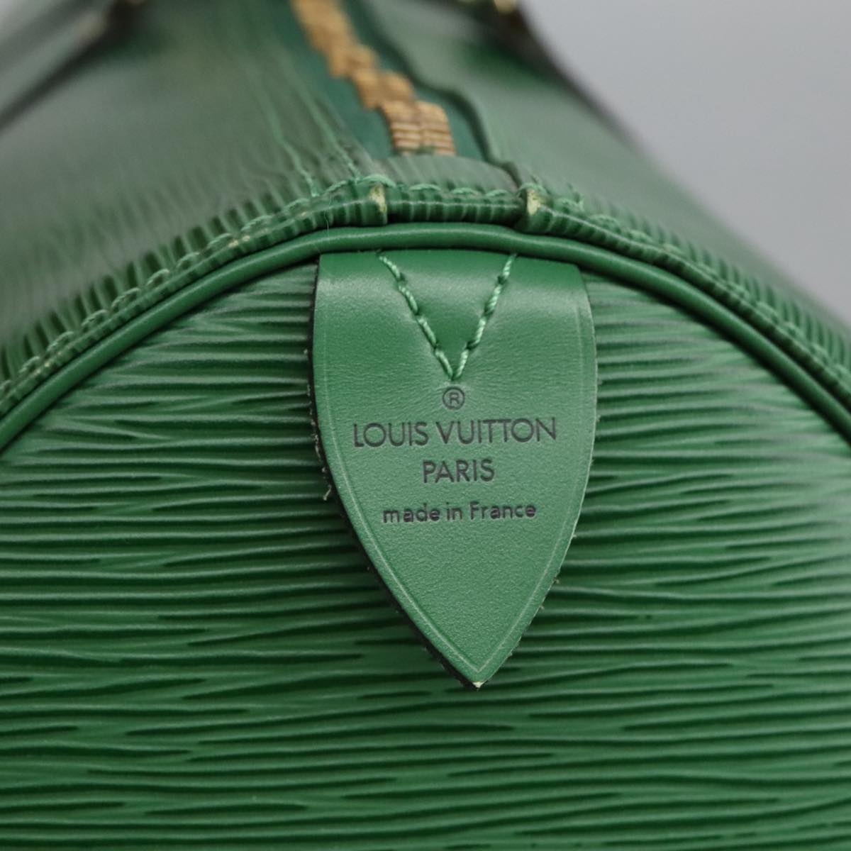 LOUIS VUITTON Epi Keepall 50 Boston Bag Green M42964 LV Auth 95933