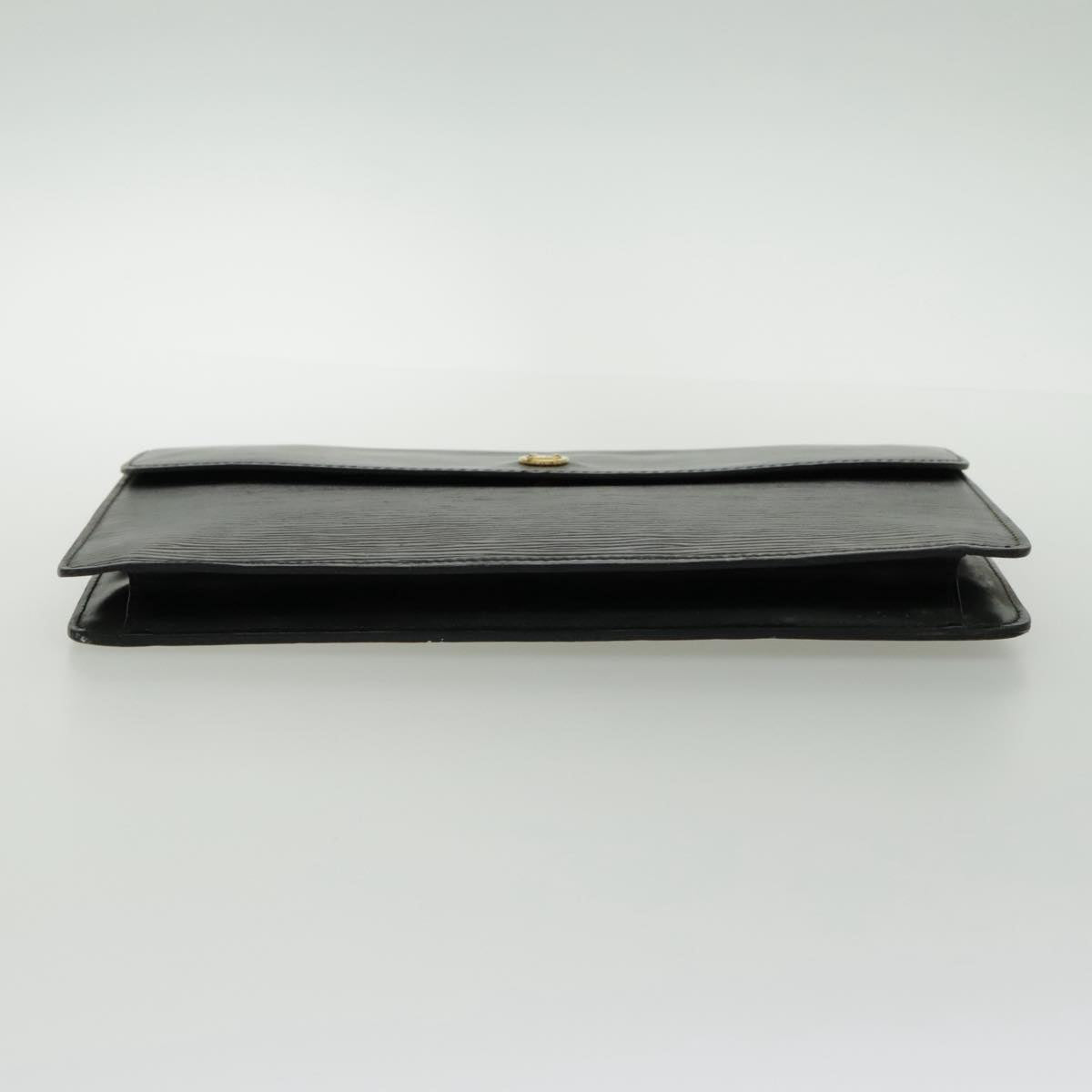 LOUIS VUITTON Epi Montaigne 27 Clutch Bag Black M52652 LV Auth 95934