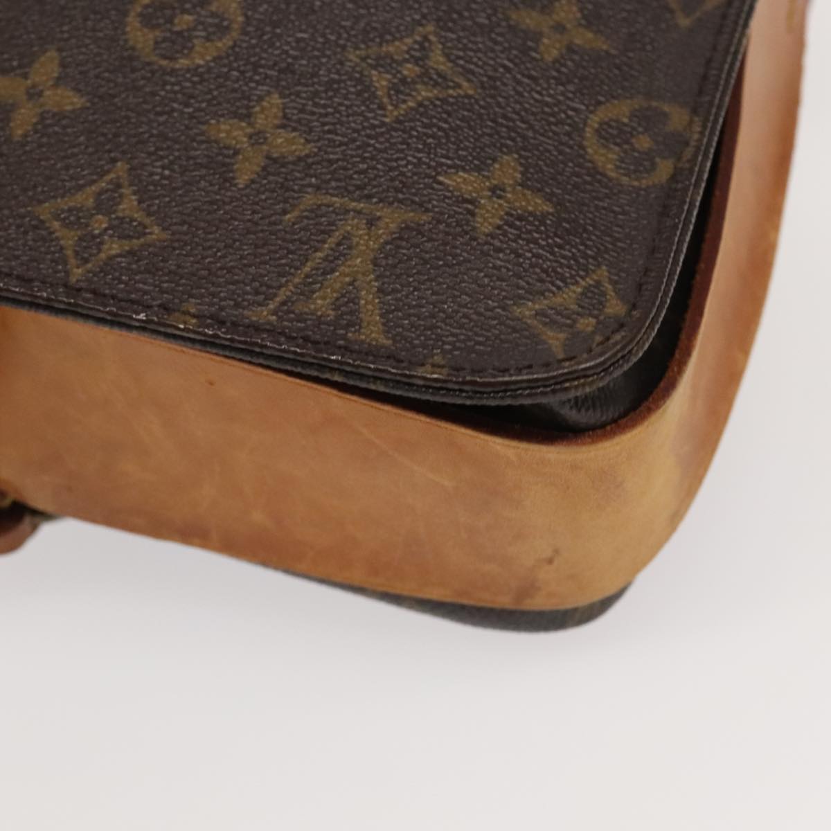 LOUIS VUITTON Monogram Cartouchiere GM Shoulder Bag M51252 LV Auth 95943