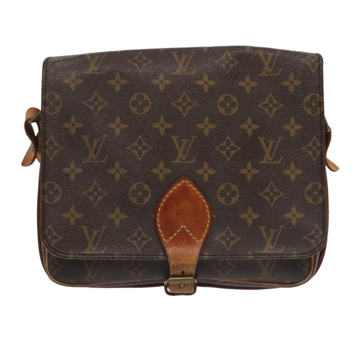 LOUIS VUITTON Monogram Cartouchiere GM Shoulder Bag M51252 LV Auth 95943