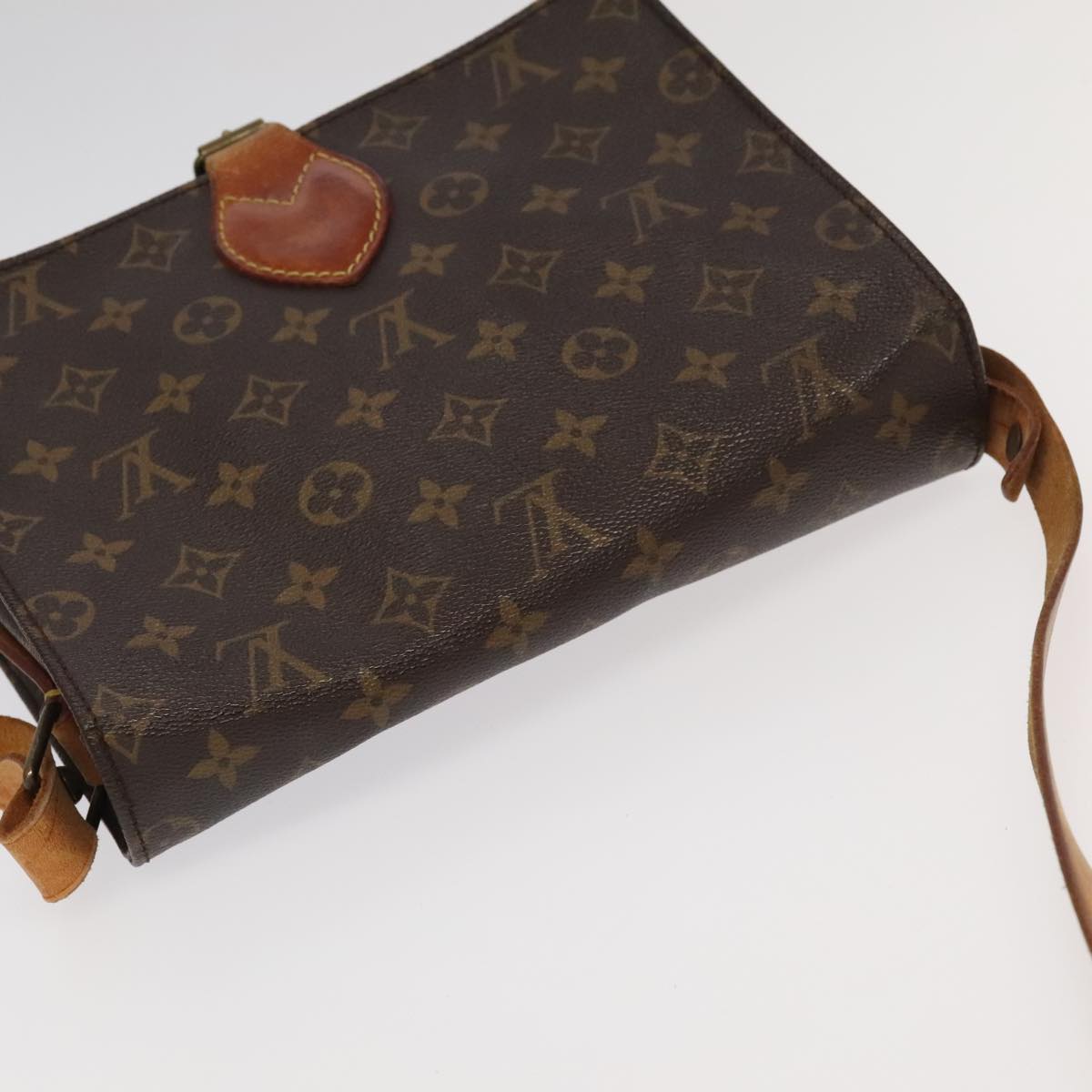 LOUIS VUITTON Monogram Cartouchiere GM Shoulder Bag M51252 LV Auth 95943