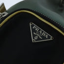 PRADA Hand Bag Nylon Khaki Auth 95957-17