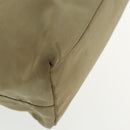 PRADA Tote Bag Nylon Beige Auth 95965-9