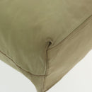 PRADA Tote Bag Nylon Beige Auth 95965-15