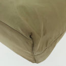PRADA Tote Bag Nylon Beige Auth 95965-16