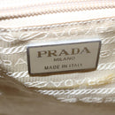 PRADA Tote Bag Nylon Beige Auth 95965-18