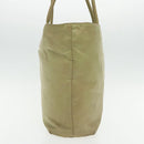 PRADA Tote Bag Nylon Beige Auth 95965-3