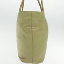 PRADA Tote Bag Nylon Beige Auth 95965-4