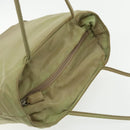 PRADA Tote Bag Nylon Beige Auth 95965-6
