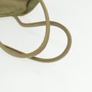 PRADA Tote Bag Nylon Beige Auth 95965-7