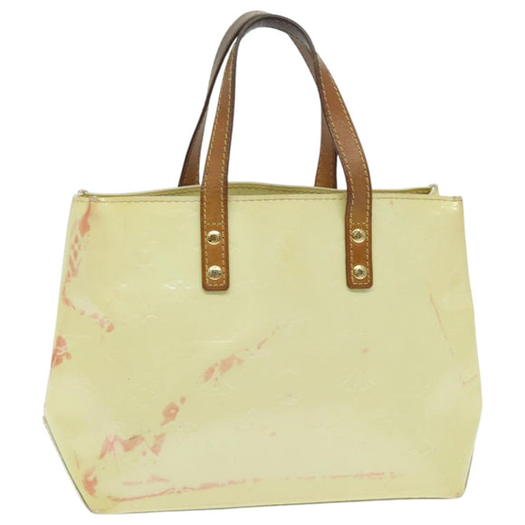 LOUIS VUITTON Monogram Vernis Reade PM Handtas Perle M91336 LV Auth 95969