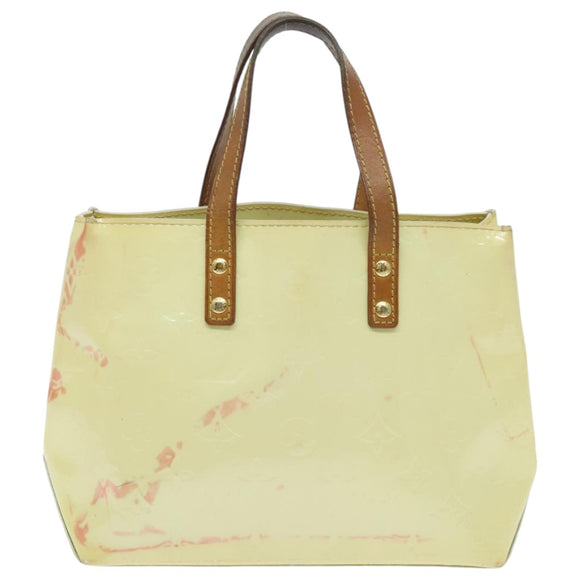LOUIS VUITTON Monogram Vernis Reade PM Handtas Perle M91336 LV Auth 95969
