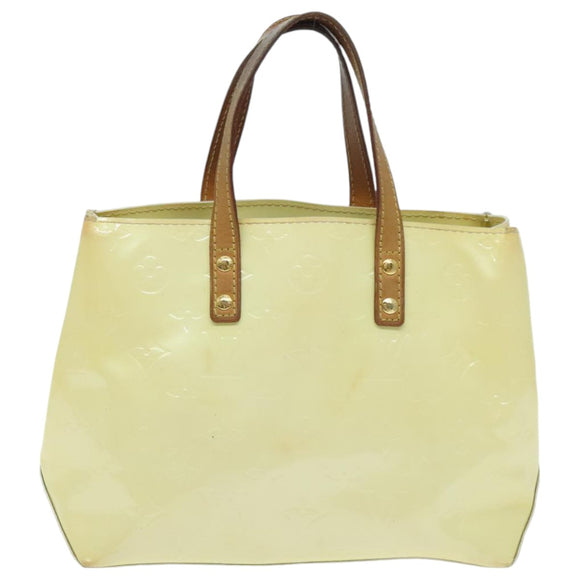 LOUIS VUITTON Monogram Vernis Reade PM Handtas Perle M91336 LV Auth 95969