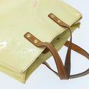 LOUIS VUITTON Monogram Vernis Reade PM Handtas Perle M91336 LV Auth 95969-6