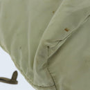 PRADA Tote Bag Nylon Cream Gold Auth 95978-10