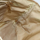 PRADA Tote Bag Nylon Cream Gold Auth 95978-19