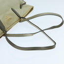 PRADA Tote Bag Nylon Cream Gold Auth 95978-7