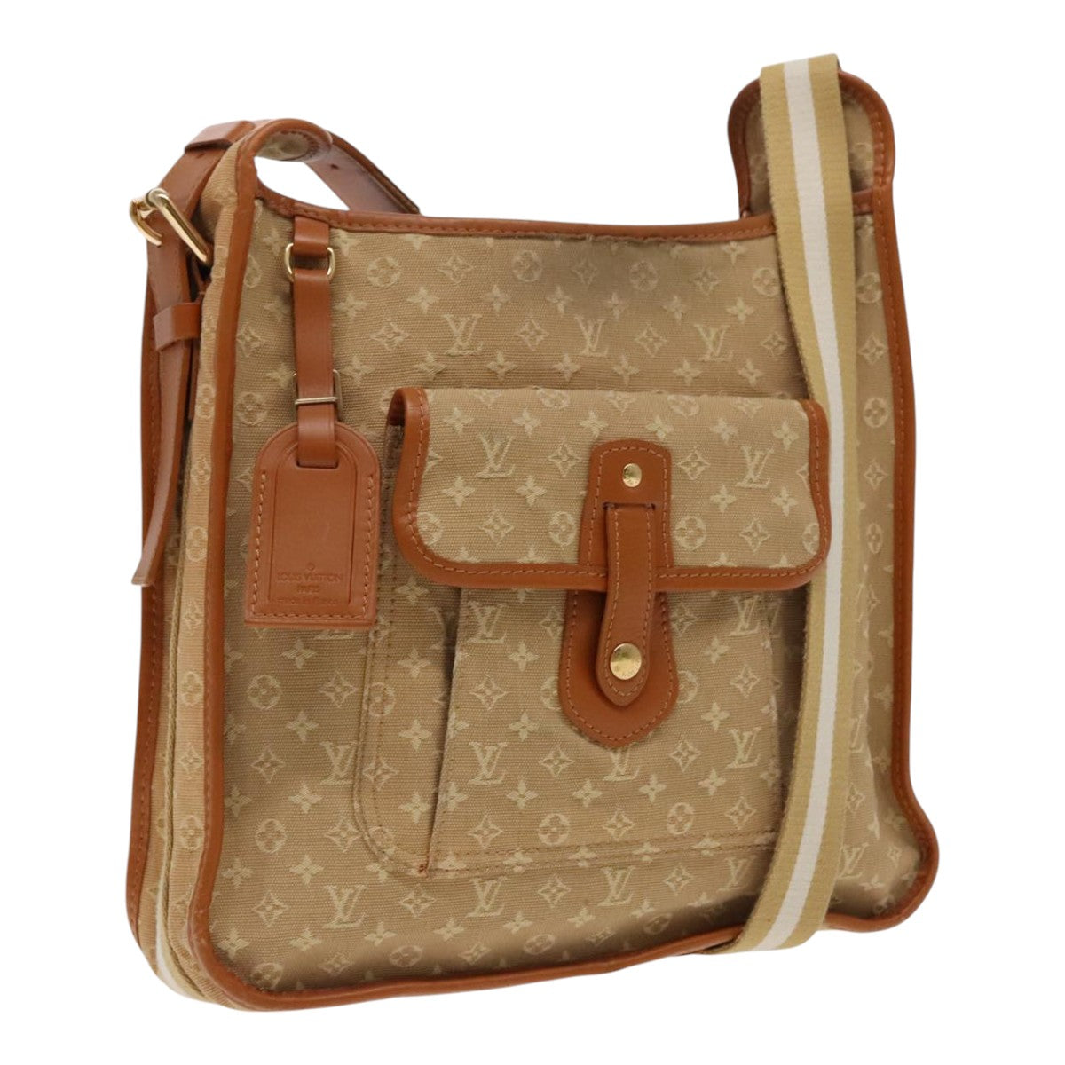 LOUIS VUITTON Monogram Mini Buzas Marie Kate Bag Beige M92323 LV Auth 95995