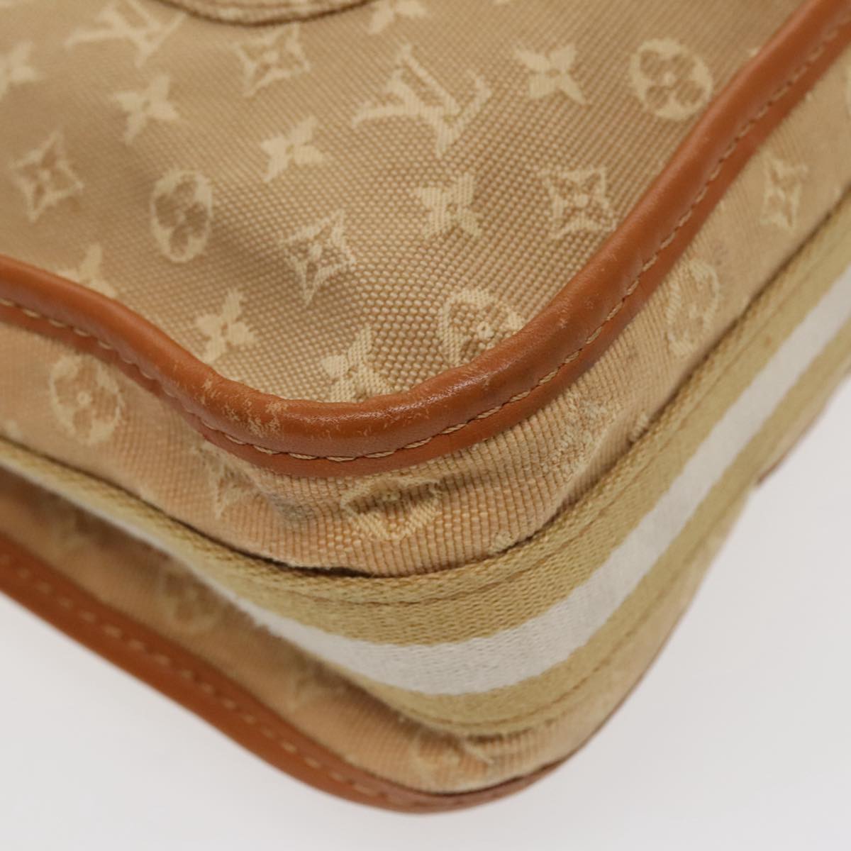 LOUIS VUITTON Monogram Mini Buzas Marie Kate Bag Beige M92323 LV Auth 95995