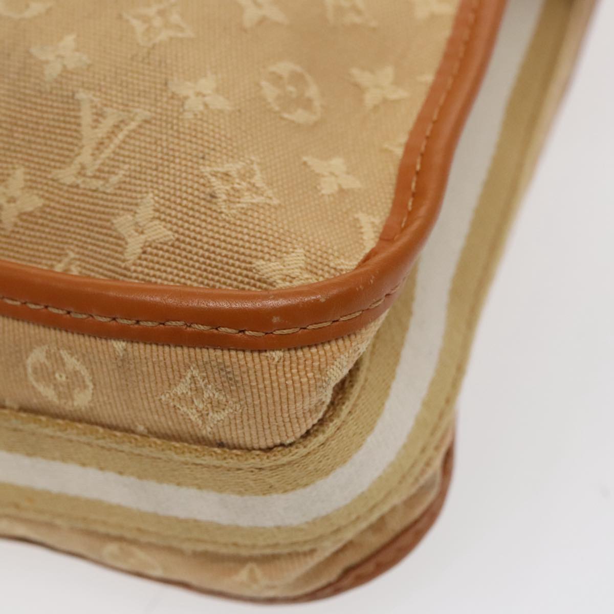 LOUIS VUITTON Monogram Mini Buzas Marie Kate Bag Beige M92323 LV Auth 95995