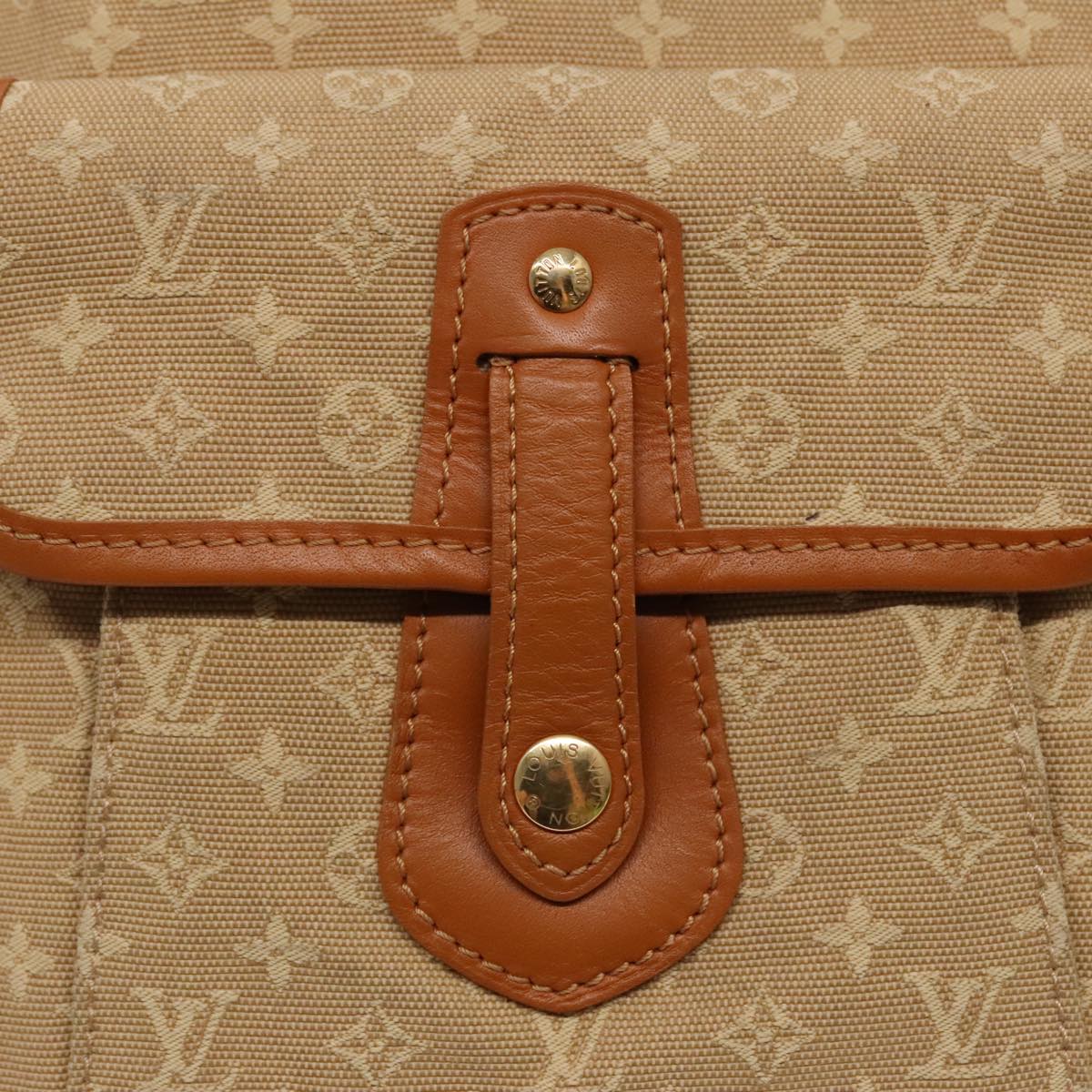 LOUIS VUITTON Monogram Mini Buzas Marie Kate Bag Beige M92323 LV Auth 95995