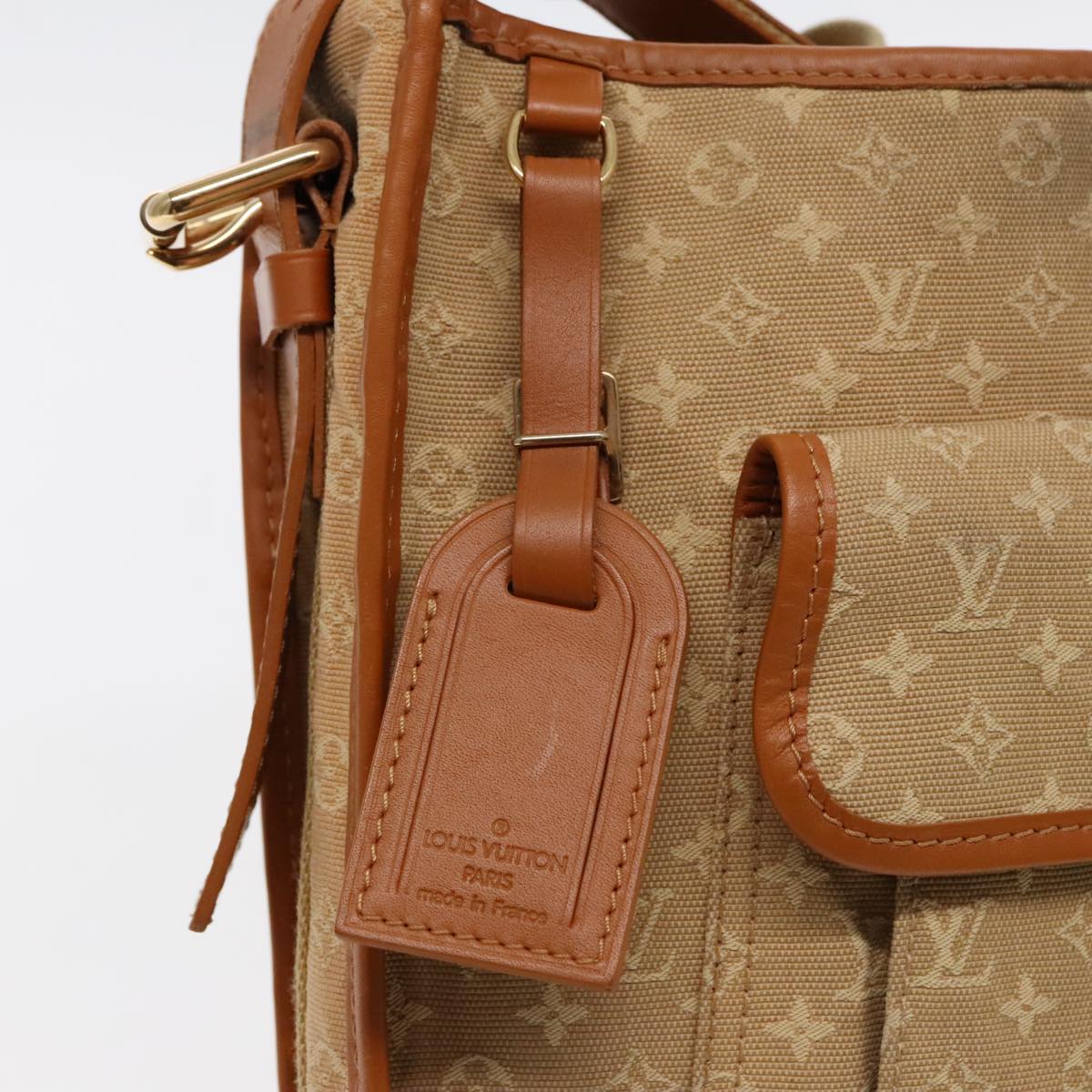 LOUIS VUITTON Monogram Mini Buzas Marie Kate Bag Beige M92323 LV Auth 95995