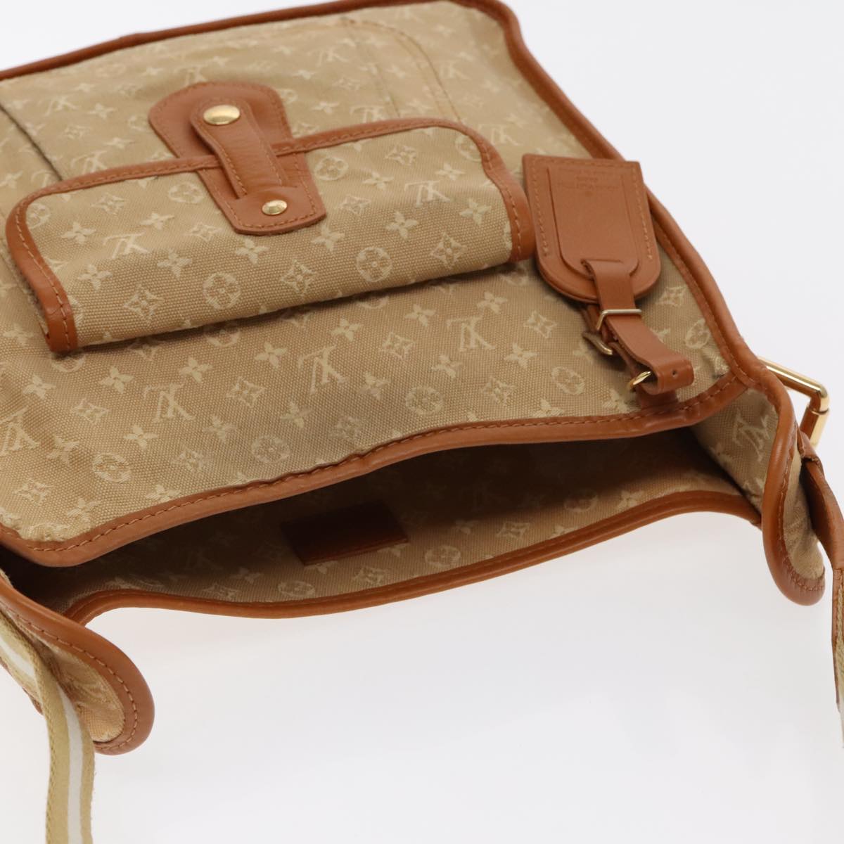 LOUIS VUITTON Monogram Mini Buzas Marie Kate Bag Beige M92323 LV Auth 95995