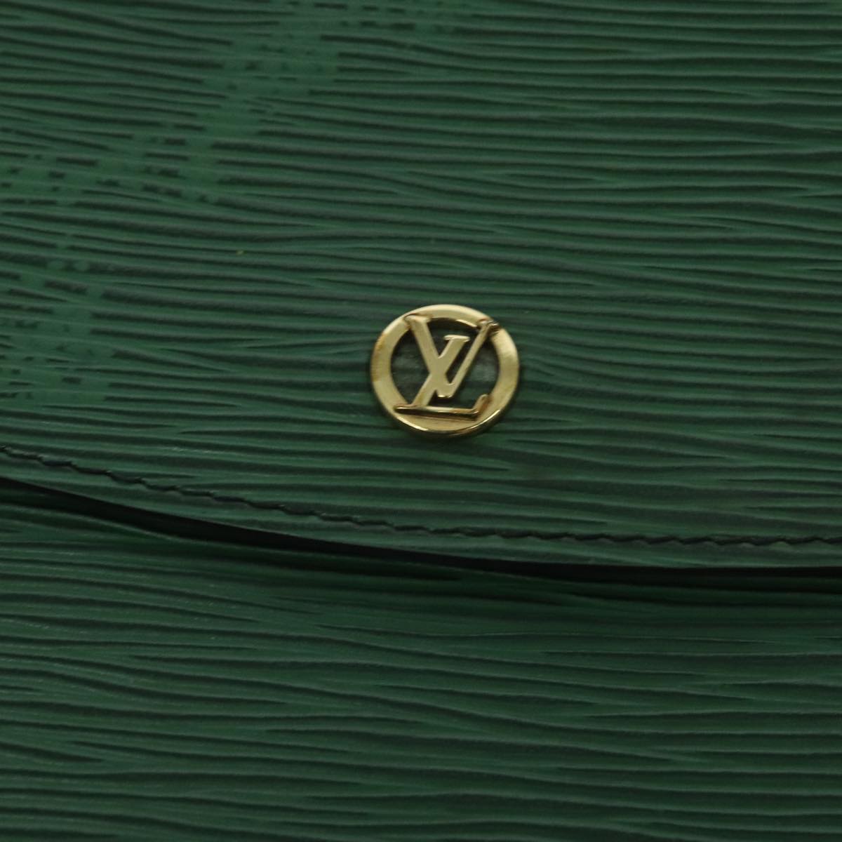 LOUIS VUITTON Epi Montaigne 27 Clutch Bag Green M52654 LV Auth 95998