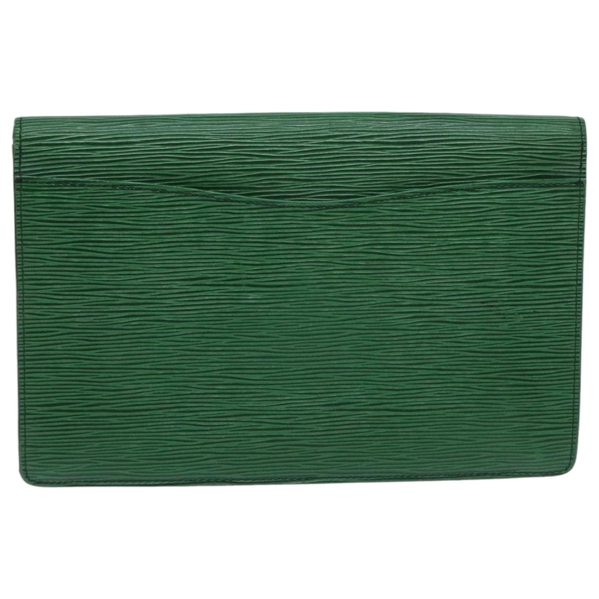 LOUIS VUITTON Epi Montaigne 27 Clutch Bag Green M52654 LV Auth 95998 - 0