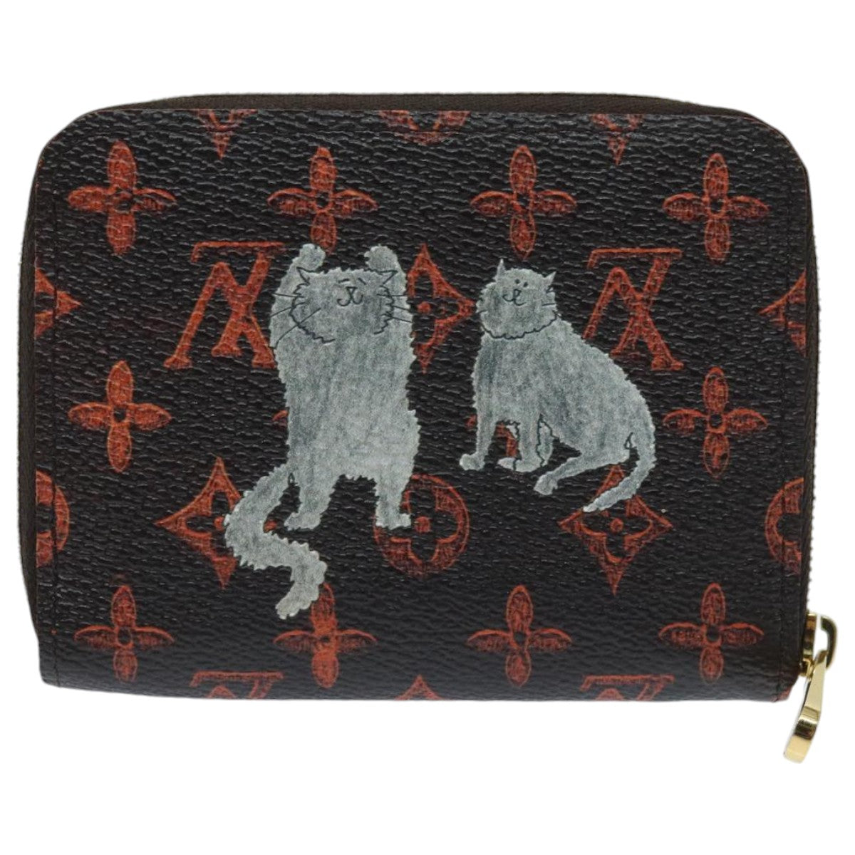 LOUIS VUITTON Catgram Cruise Collection Zippy Coin Purse M63883 LV Auth 96009A - 0