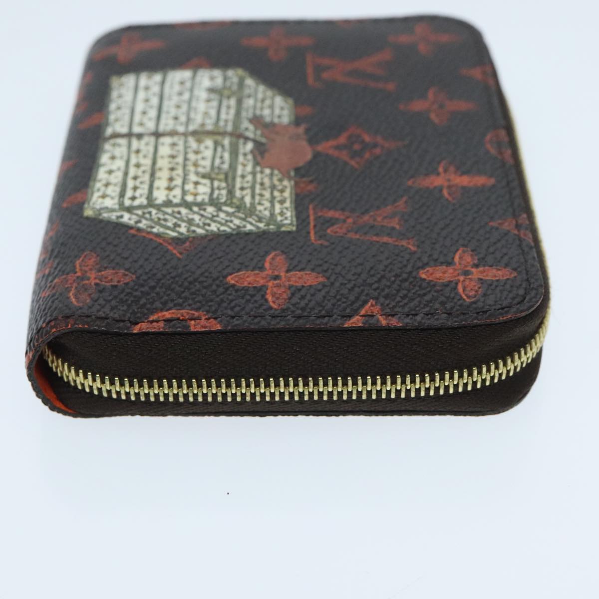 LOUIS VUITTON Catgram Cruise Collection Zippy Coin Purse M63883 LV Auth 96009A