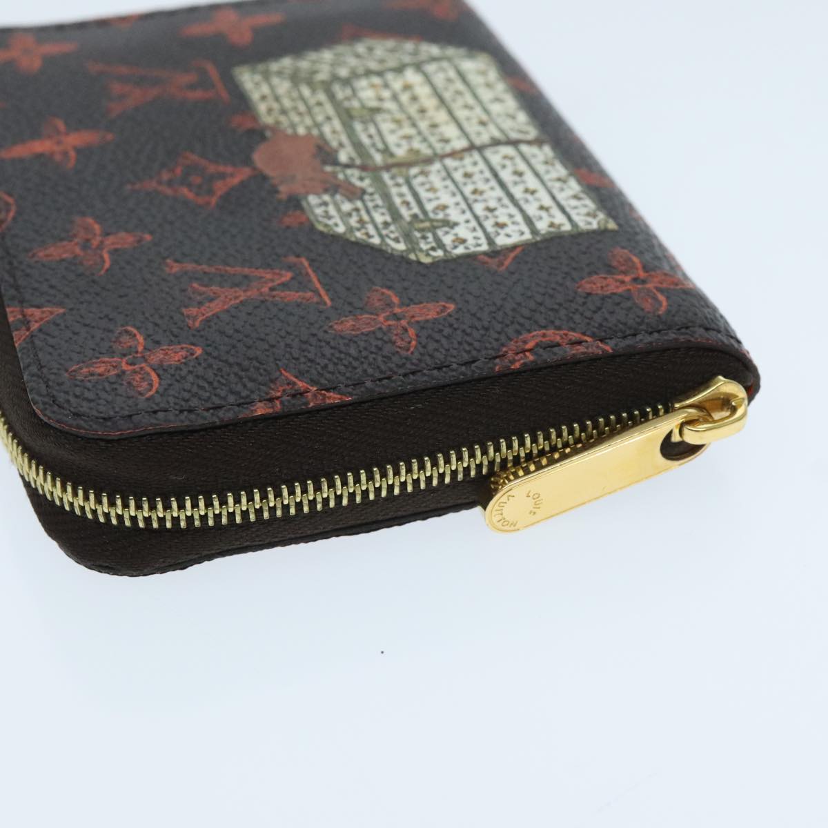 LOUIS VUITTON Catgram Cruise Collection Zippy Coin Purse M63883 LV Auth 96009A