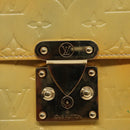 LOUIS VUITTON Monogram Vernis Spring Street Hand Bag Gris M91029 LV Auth 96019-18