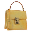 LOUIS VUITTON Monogram Vernis Spring Street Hand Bag Gris M91029 LV Auth 96019-1