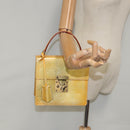 LOUIS VUITTON Monogram Vernis Spring Street Hand Bag Gris M91029 LV Auth 96019-24