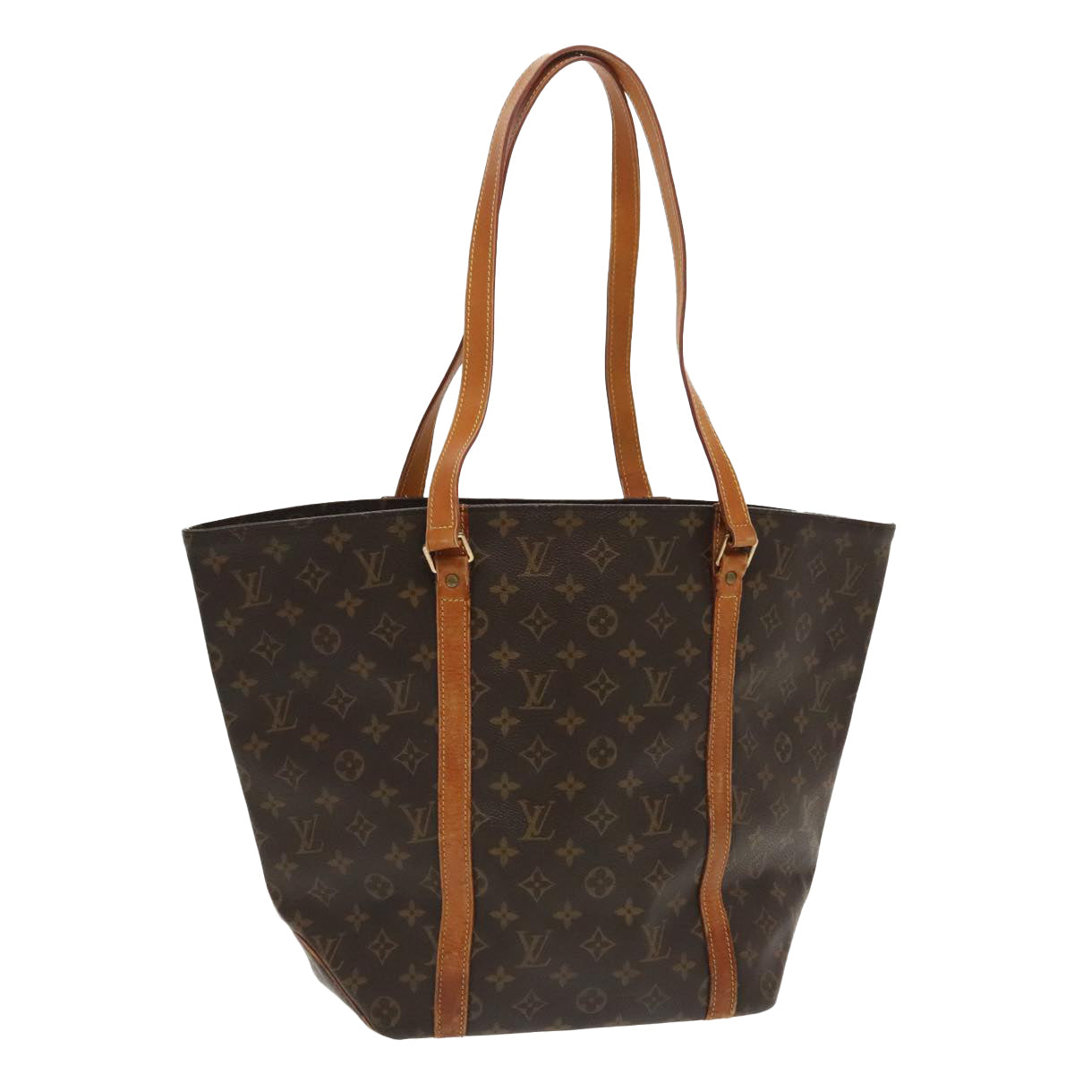 LOUIS VUITTON Monogram Sac Shopping Tote Bag M51108 LV Auth 96033