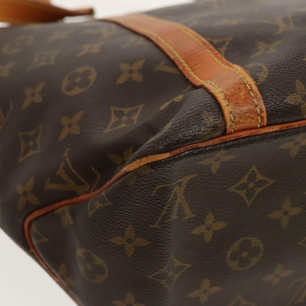 LOUIS VUITTON Monogram Sac Shopping Tote Bag M51108 LV Auth 96033