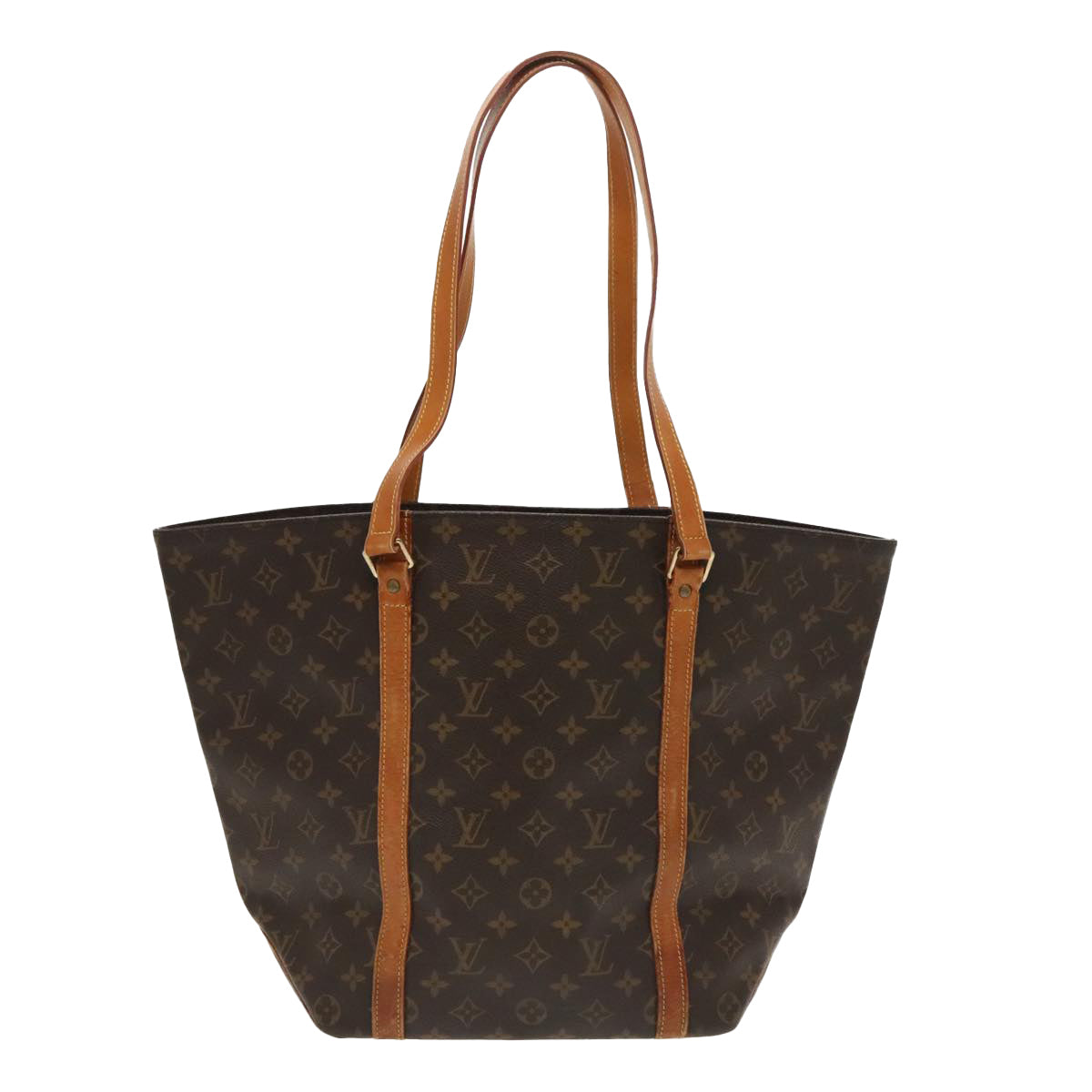 LOUIS VUITTON Monogram Sac Shopping Tote Bag M51108 LV Auth 96033