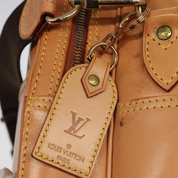 LOUIS VUITTON Nomad Reporter GM Shoulder Bag SPO Beige LV Auth 96049SAV