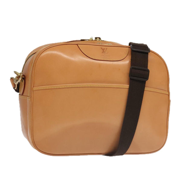 LOUIS VUITTON Nomad Reporter GM Shoulder Bag SPO Beige LV Auth 96049AV